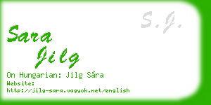 sara jilg business card